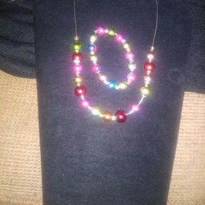 Multicolored pearl set